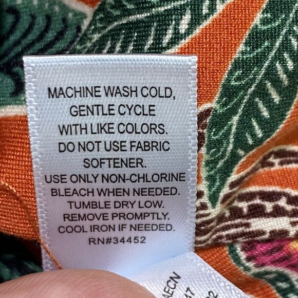 Cuddl Duds Women Jumpsuit 2X Rainforest Print V-Neck Sleeveless Slit Hem Stretch - Picture 10 of 11